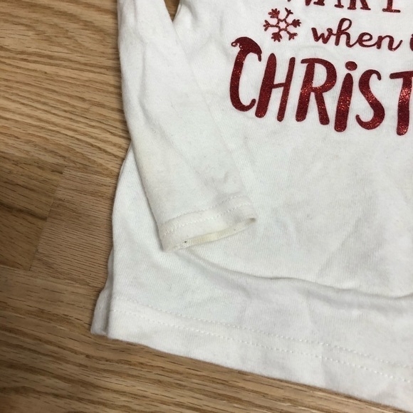 18 Month Christmas Bundle Pajamas Outfit Old Navy Plaid White Red Green Girls - Picture 6 of 11